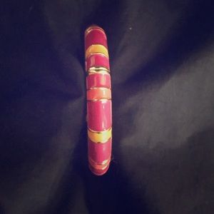 Vintage Pink/Orange Bangle Bracelet